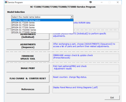 Epson SureColor T3200/T5200/T7200/T5200D/T7200D Adjustment Program - Сервисная программа+PDF-мануал