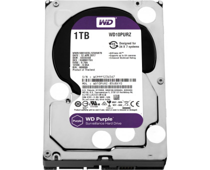 Жесткий диск 1000Gb WD Purple WD10PURZ