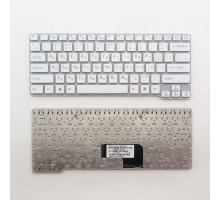 Клавиатура для ноутбука Sony VPC-CW, VGN-CW белая без рамки