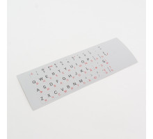 Наклейки на клавиатуру серые непрозрачные
