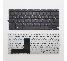 Клавиатура для ноутбука Dell 11 3147 черная без рамки, плоский Enter
