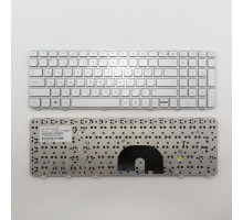 Клавиатура для ноутбука HP dv6-6000, dv6-6100 серебристая с рамкой