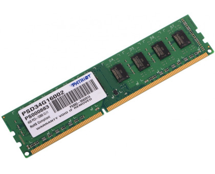 Модуль памяти DDR3 4Gb Patriot 1600 PSD34G16002