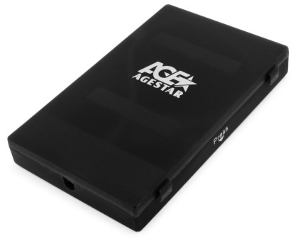 Коробка для HDD 2,5' USB 2.0 AgeStar SUBCP1 Black