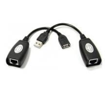 Кабель USB A-F 45m удлинитель по витой паре VCOM CU824